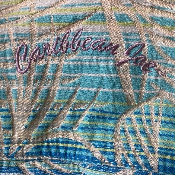 Caribbean Joe Floral Tropical Jacket Sz. M - Picture 12 of 14